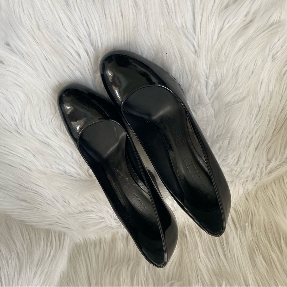 Burberry Black Patent leather Stacked Heel Pumps 7 - Picture 8 of 10